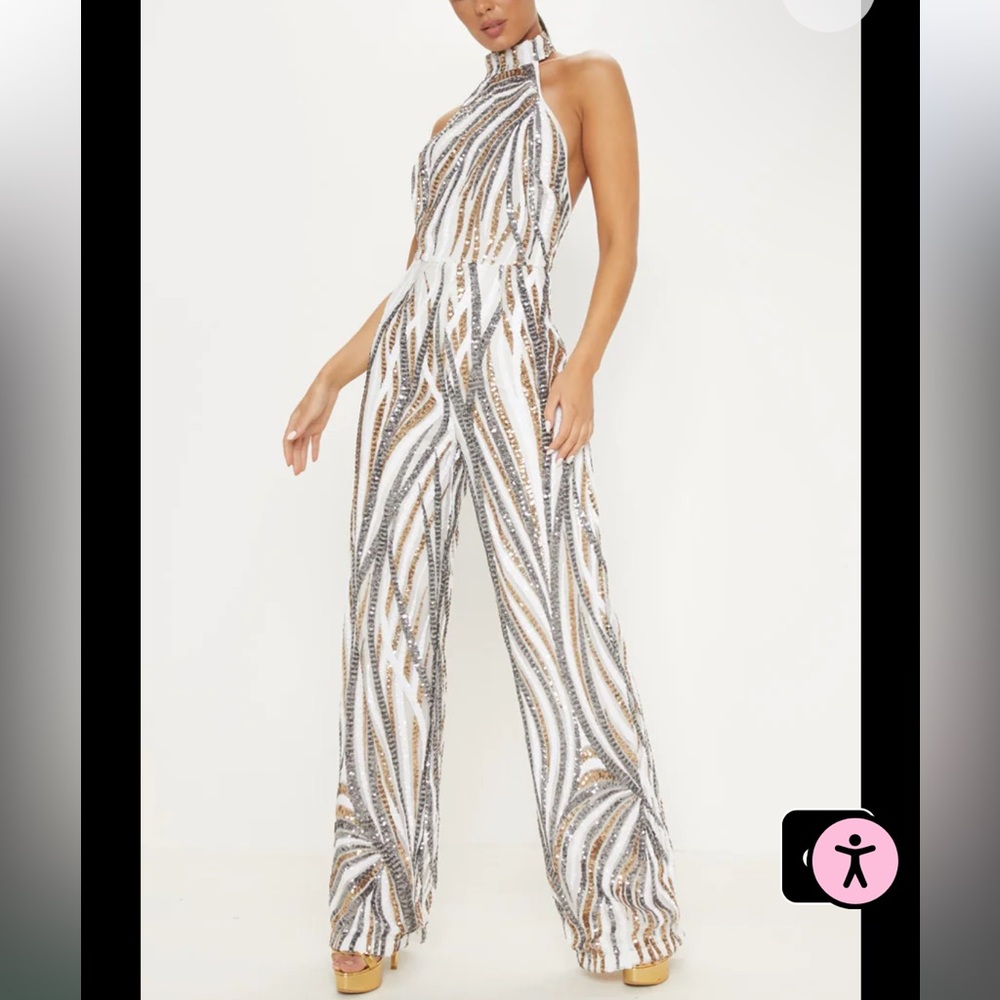 Gold Sequin Jumpsuit